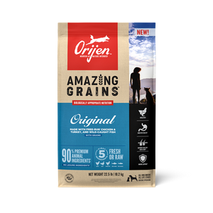 ORIJEN Amazing Grains Original High Protein Dry Dog Food