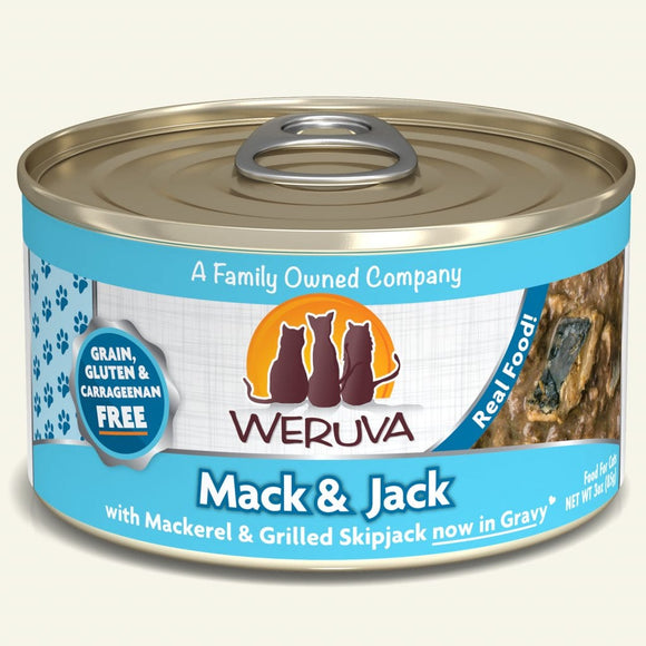 Weruva Mack And Jack With Mackerel and Grilled Skipjack Canned Cat Food (5.5-oz, Single Can)