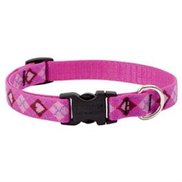 Dog Collar, Adjustable, Puppy Love, 3/4 x 9 to 14-In.