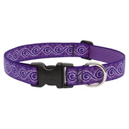Dog Collar, Adjustable, Jelly Roll, 1 x 12 to 20-In.