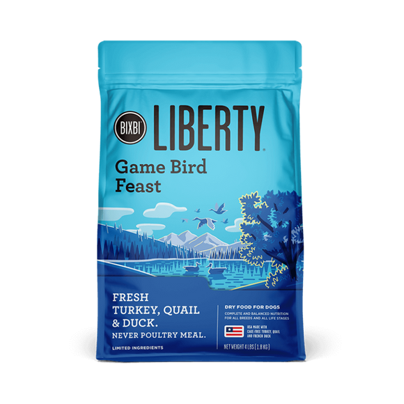 Bixbi Pet Liberty® Dry Food for Dogs – Game Bird Feast (4 lb)