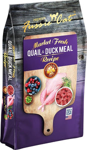 Fussie Cat Market Fresh Grain Free Quail & Duck Meal Recipe Dry Cat Food