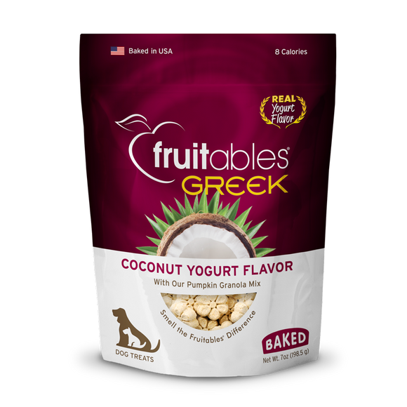 Fruitables Greek Coconut Yogurt Flavor Dog Treats