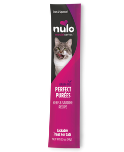 Nulo Medalseries Perfect Purée Beef & Sardine Recipe Cat Treat