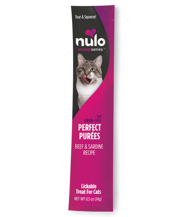 Nulo Medalseries Perfect Purée Beef & Sardine Recipe Cat Treat