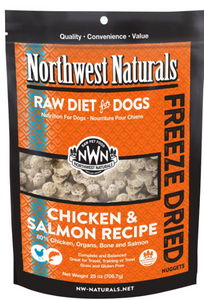 Northwest Naturals Freeze Dried Nuggets Chicken & Salmon Recipe for Dogs (25 Oz, Chicken & Salmon)