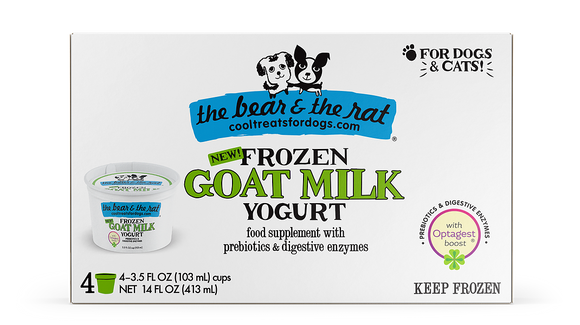 The Bear & The Rat Frozen Goat Milk Yogurt for Dogs & Cats