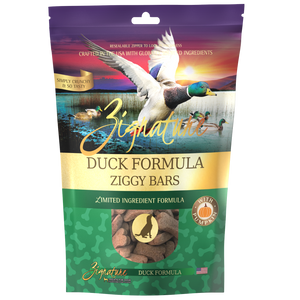 Zignature Ziggy Bars Duck Formula Dog Treats